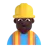 Man Construction Worker: Dark Skin Tone