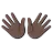 Open Hands: Dark Skin Tone