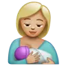 Breast-Feeding: Medium-Light Skin Tone Emoji 🤱🏼 image - WhatsApp style