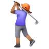 Woman Golfing: Medium Skin Tone Emoji 🏌🏽‍♀️ image - Samsung style