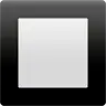 ปุ่มสแควร์สีดำ Emoji 🔲 image - Apple style