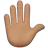 Raised Hand: Medium Skin Tone