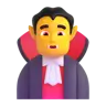 Man Vampire Emoji 🧛‍♂️ image - Microsoft 3D Fluent style