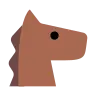 Emoji Horse Face 🐴 image - Tossface style