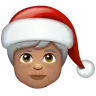 Mx Claus: Medium Skin Tone Emoji 🧑🏽‍🎄 image - WhatsApp style