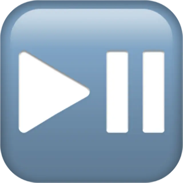 Черный направленный вправо треугольник с двойной вертикальной линией