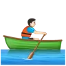 Man Rowing Boat: Light Skin Tone Emoji 🚣🏻‍♂️ image - WhatsApp style