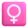 Signe femelle Emoji ♀ image - Microsoft 3D Fluent style