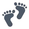 Fußabdrücke Emoji 👣 image - Tossface style
