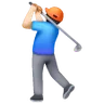 Man Golfing: Light Skin Tone Emoji 🏌🏻‍♂️ image - Samsung style