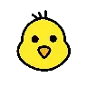 Emoji Baby Chick 🐤 image - OpenMoji style