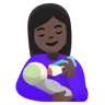 Woman Feeding Baby: Dark Skin Tone Emoji 👩🏿‍🍼 image - Google Noto Color style