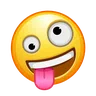 หน้ายิ้มด้วยตาเดียวและตาเดียว Emoji 🤪 image - Telegram style