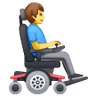 Man In Motorized Wheelchair Facing Right Emoji 👨‍🦼‍➡️ image - Samsung style