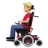 Man In Motorized Wheelchair: Medium-Light Skin Tone