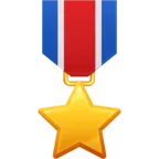 Medal wojskowy Emoji 🎖 image - Facebook Meta style