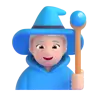 Woman Mage: Light Skin Tone Emoji 🧙🏻‍♀️ image - Microsoft 3D Fluent style