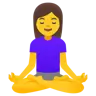 Woman In Lotus Position Emoji 🧘‍♀️ image - Google Noto Color style