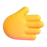 Rightwards Hand Emoji 🫱 image - Microsoft 3D Fluent style