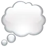 Phylactère de pensée Emoji 💭 image - WhatsApp style