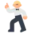 Man Dancing: Medium-Light Skin Tone