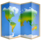 Dünya haritası Emoji 🗺 image - Facebook Meta style