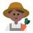 Man Farmer: Medium-Dark Skin Tone