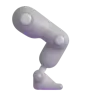 Mechanical Leg Emoji 🦿 image - Microsoft 3D Fluent style