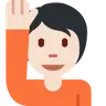 Person Raising Hand: Light Skin Tone Emoji 🙋🏻 image - Twitter / X (Twemoji) style