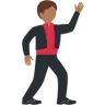 Man Dancing: Medium-Dark Skin Tone Emoji 🕺🏾 image - Twitter / X (Twemoji) style
