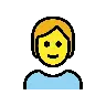 Emoji Adulto 🧑 image - OpenMoji style