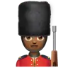 Woman Guard: Medium-Dark Skin Tone Emoji 💂🏾‍♀️ image - WhatsApp style