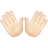 Open Hands: Light Skin Tone
