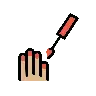 Nail Polish: Medium-Light Skin Tone Emoji 💅🏼 image - OpenMoji style