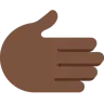 Rightwards Hand: Dark Skin Tone Emoji 🫱🏿 image - Twitter / X (Twemoji) style