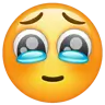 Twarz Powstrzymująca Łzy Emoji 🥹 image - WhatsApp style