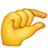 곤란한 손 Emoji 🤏 image - WhatsApp style