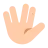 Vulcan Salute: Light Skin Tone