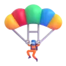 Emoji Paracadute 🪂 image - Microsoft 3D Fluent style