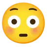 通红的脸 Emoji 😳 image - Google Noto Color style