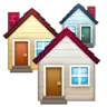 Hausgebäude Emoji 🏘 image - WhatsApp style
