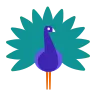 Emoji Pavone 🦚 image - Tossface style