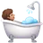 Person Taking Bath: Medium Skin Tone