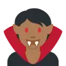 Vampire: Medium-Dark Skin Tone Emoji 🧛🏾 image - Twitter / X (Twemoji) style