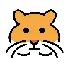 仓鼠脸 Emoji 🐹 image - OpenMoji style