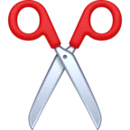 Scissors Emoji ✂ image - Facebook Meta style