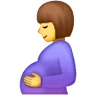 怀孕的女人 Emoji 🤰 image - Samsung style