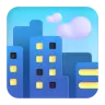 Stadtbild Emoji 🏙 image - Microsoft 3D Fluent style