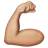 Flexed Biceps: Medium-Light Skin Tone