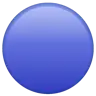 Emoji Cerc albastru mare 🔵 image - WhatsApp style
